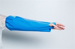 Нарукавник HACCPER Uretex Safegrip 460х220 мм, синий, 150 мкм, 550250 - фото 13873