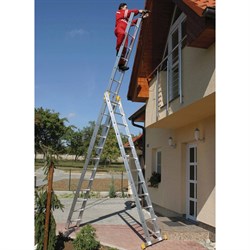 Универсальная трехсекционная лестница KRAUSE CORDA 3х10 ( арт.010407) 010407 - фото 15609