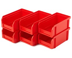 Пластиковый ящик Стелла-техник V-1-К6-красный V-1-К6-красный - фото 18076